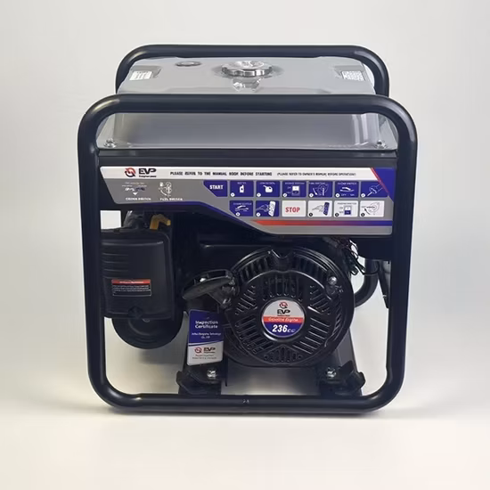 Valor de potencia Generación de electricidad de China Arranque de retroceso 2.8kw Generador de gasolina portátil 220V Generador autónomo 3kw