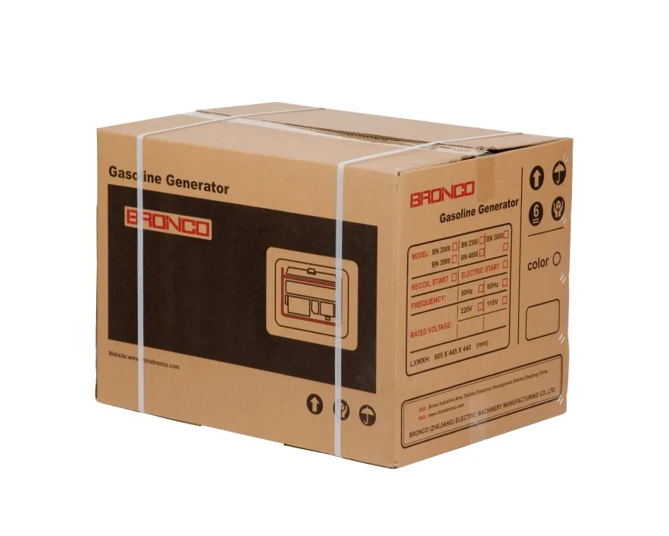 Bronco 4kw 4kVA / 5kw 5kVA / 6kw 6kVA Generador de gasolina portátil doméstico con arranque manual, nuevo diseño