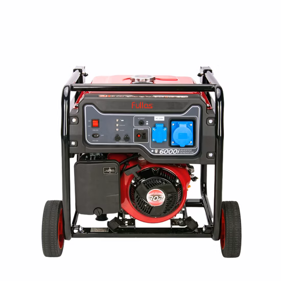 Generador de gasolina con inversor Digital de arranque eléctrico de marco abierto FP6000I 5.0KW