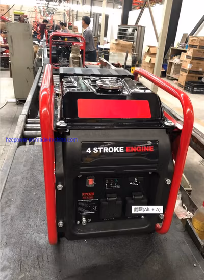 Generador inversor portátil de marco abierto de gasolina de 1kw