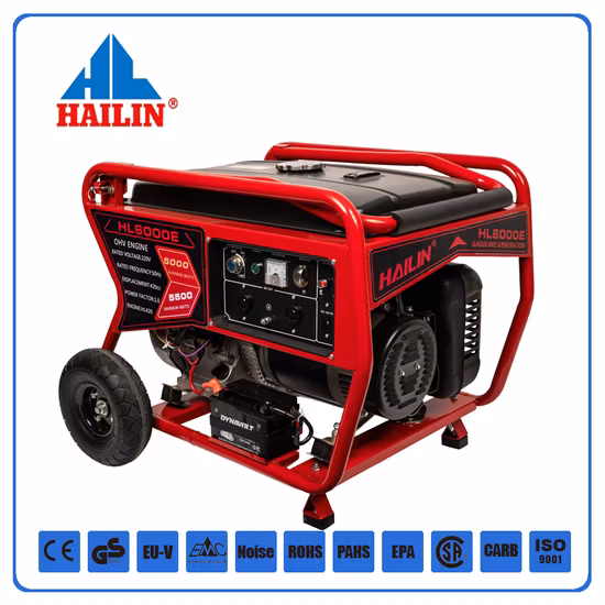 Generador de gasolina, generador portátil de arranque eléctrico, generador de gasolina 3kw 5kw 6kw 7kw 8kw