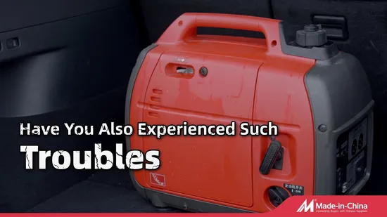 Inversor de gasolina con refrigeración por aire, generador portátil Digital silencioso con ruedas, 2kw, 3kw